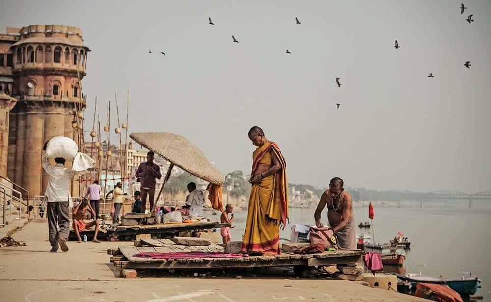 Ganga Paying Guest House Benares Buitenkant foto