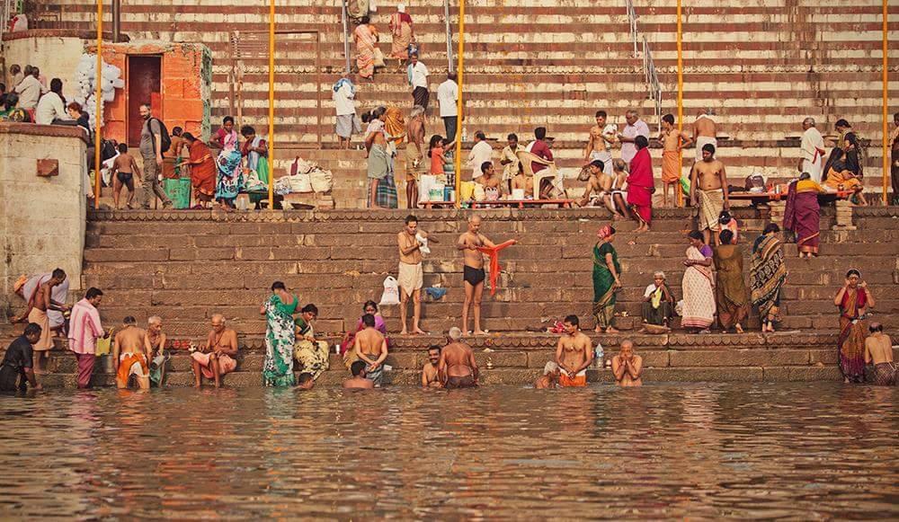 Ganga Paying Guest House Benares Buitenkant foto