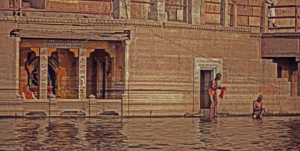 Ganga Paying Guest House Benares Buitenkant foto