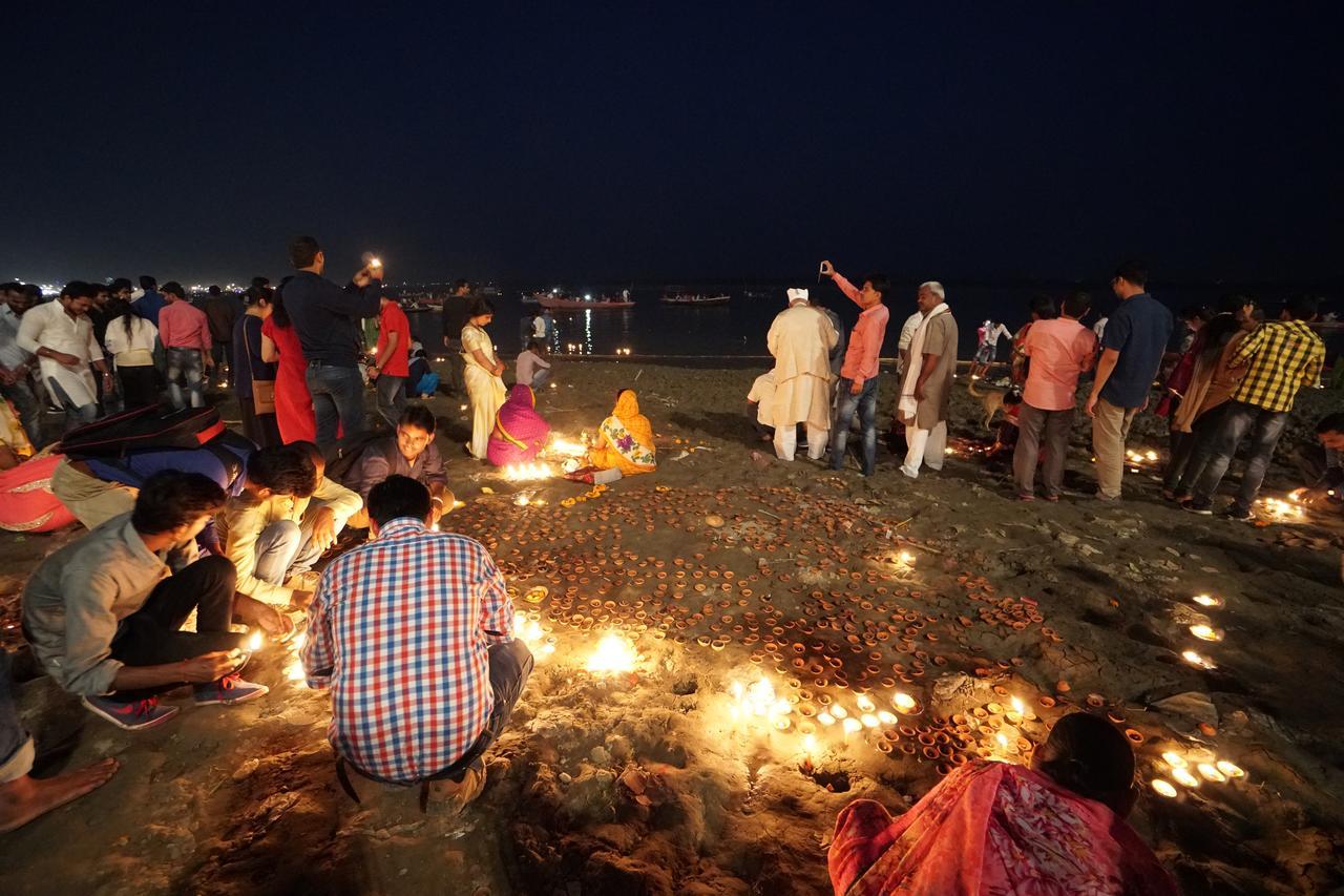 Ganga Paying Guest House Benares Buitenkant foto